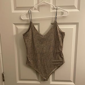 Cheetah print body suit